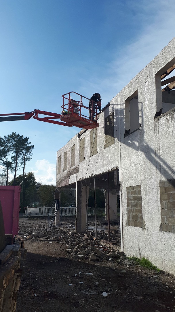 Installation de chantier de démolition