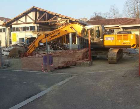 Démolition de Colonnes à Blanquefort