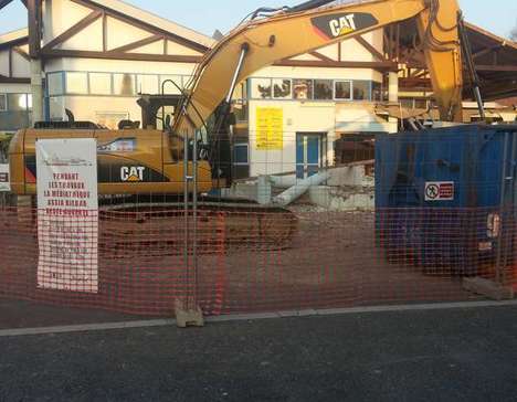 Démolition de Colonnes à Blanquefort