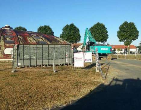 Démolition de la piscine Tournesol à Lesparre-Médoc