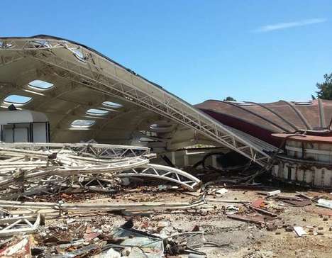 Démolition de la piscine Tournesol à Lesparre-Médoc