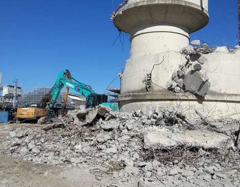 Démolition du pont du Guit - Bordeaux Belcier